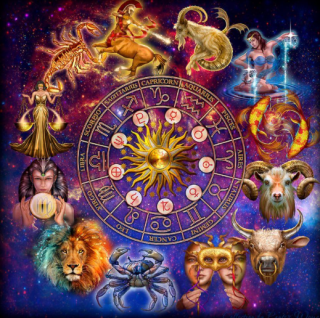 Diamond Painting Tierkreises (Zodiak) mit den 12 Sternzeichen